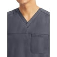 thumbnail image 5 of Healing Hands Purple Label - Men's Justin Top 's One Pocket V-Neck Scrub Top - Large,Pewter, 5 of 7