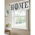 thumbnail image 6 of Valances for Windows Vintage Home Rod Pocket Cafe Window Treatments Valance Curtains for Kitchen Bathroom Laundry Basement Windows 42"x18", 6 of 9