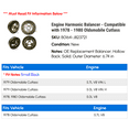 thumbnail image 2 of Engine Harmonic Balancer - Compatible with 1978 - 1980 Oldsmobile Cutlass 1979, 2 of 2