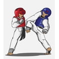 thumbnail image 2 of Taekwondo Martial Art Wall Mural by Wallmonkeys Peel and Stick Graphic (24 in H x 21 in W) WM228045, 2 of 4