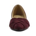 thumbnail image 3 of Ollio Women's Shoe Faux Suede Light Comforts D'Orsay Pointed Toe Braided Ballet Flat F85, 3 of 6