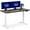 Black(48"x24"), variant on Electric Standing Desk, 48x 24 Inches Adjustable Height Dual Motor Telescopic Sit Stand Desk, Ergonomic Workstation Home Office Desk, White Frame/Yellow Walnut Top