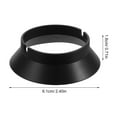 thumbnail image 2 of OULII Black Plastic Gasket for Coffee Grinders, Easy Install, Leakproof, Versatile Use, 2Pcs, 2 of 7