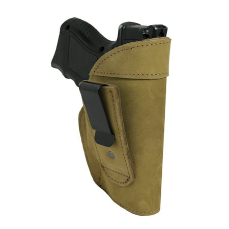 Barsony Right Olive Drab Leather Tuckable IWB Holster Size 18 Bersa CZ Kahr Walther Sig Ruger Compact 9 40 (Best Iwb Holster For Cz 75 Compact)