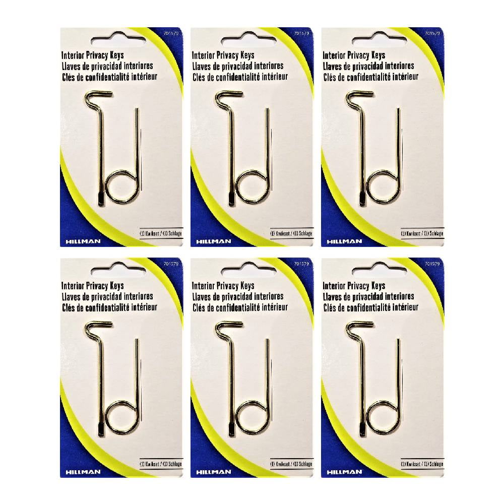 Hillman Interior Privacy Keys 1 Kwikset 1 Schalge Doorknob Emergency