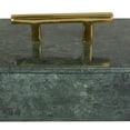 thumbnail image 4 of DecMode Green Marble Decorative Box with Gold Bar Handles, 3 Count, 4 of 8