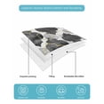 thumbnail image 4 of Twin XL Quilt Bedding Set, Black Geometric Moroccan Reversible Summer Quilt 3 Pieces, Abstract Art Grey Ombre Modern Lightweight Bedspreads Coverlets with 2 Pillow Shams for All Seasons, 4 of 5