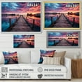thumbnail image 4 of Designart "An Endless Horizon from the Pier" Coastal Pier Floater Framed Wall Art Living Room, 4 of 7