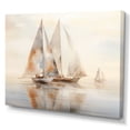 thumbnail image 2 of Designart "Beige Boat Simplicity II" Transportation Wall Art Living Room, 2 of 5