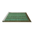 thumbnail image 2 of Ahgly Company Machine Washable Indoor Rectangle Abstract Turquoise Blue Modern Area Rugs, 4' x 6', 2 of 4