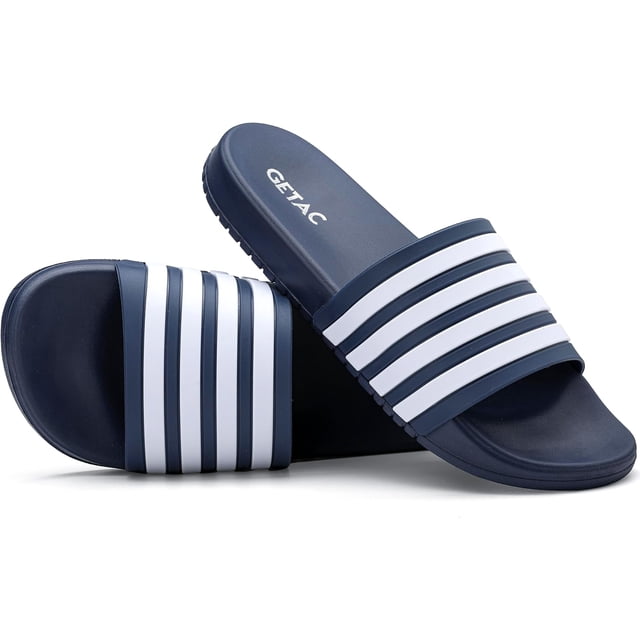 GETAC Sandalias HOMBRE MUJER CHANCLAS, Pantuflas Suela gruesa Antiderrapante, Textura suave Empeine amplio EVA,Azul marino
