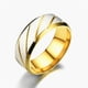 thumbnail image 3 of Anillos para mujeres, regalos para mujeres, anillos de compromiso para hombres y mujeres, tipo geométrico, anillo de acero de titanio, acero inoxidable, 3 of 3
