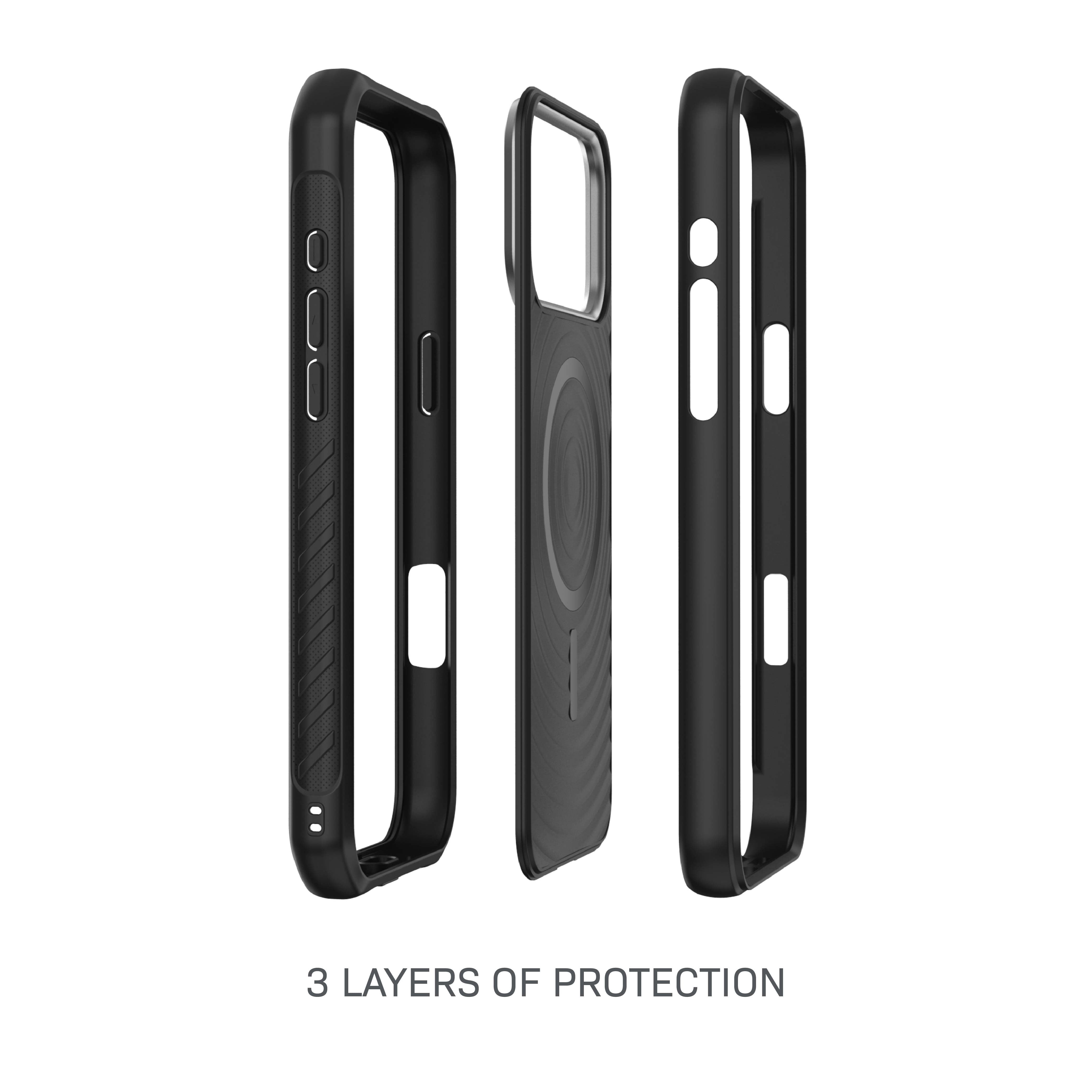 Body Glove Rugged Phone Case with Kickstand for iPhone 18 Pro Max / 17 Pro Max, MagSafe Compatible - Black