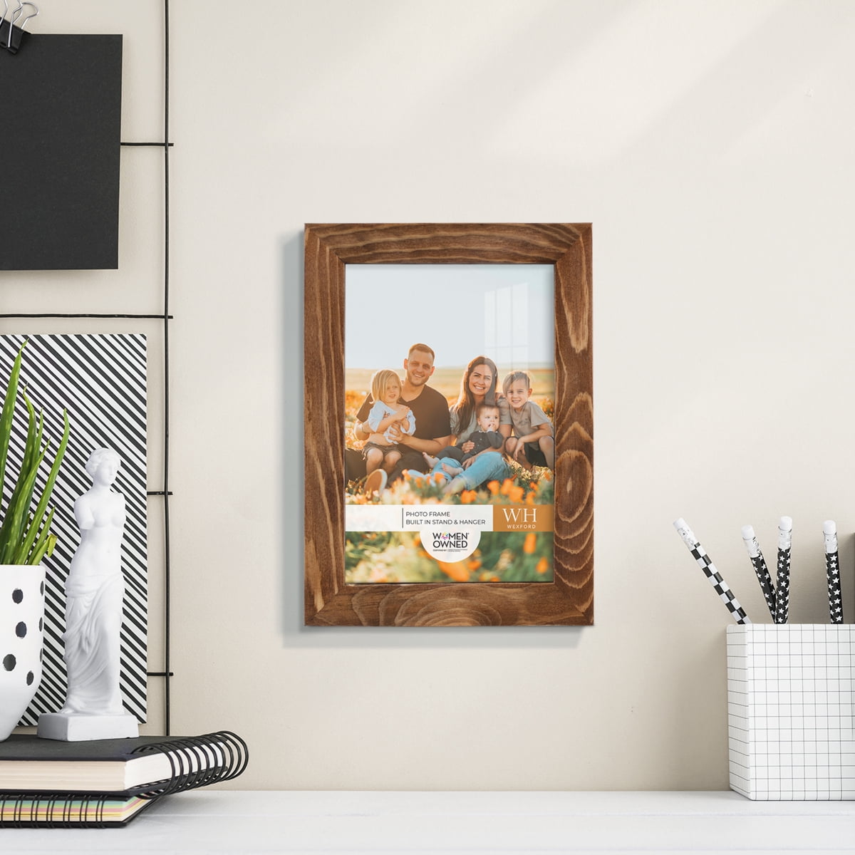 Woodgrain 5 in. x 7 in. Walnut Picture Frame
