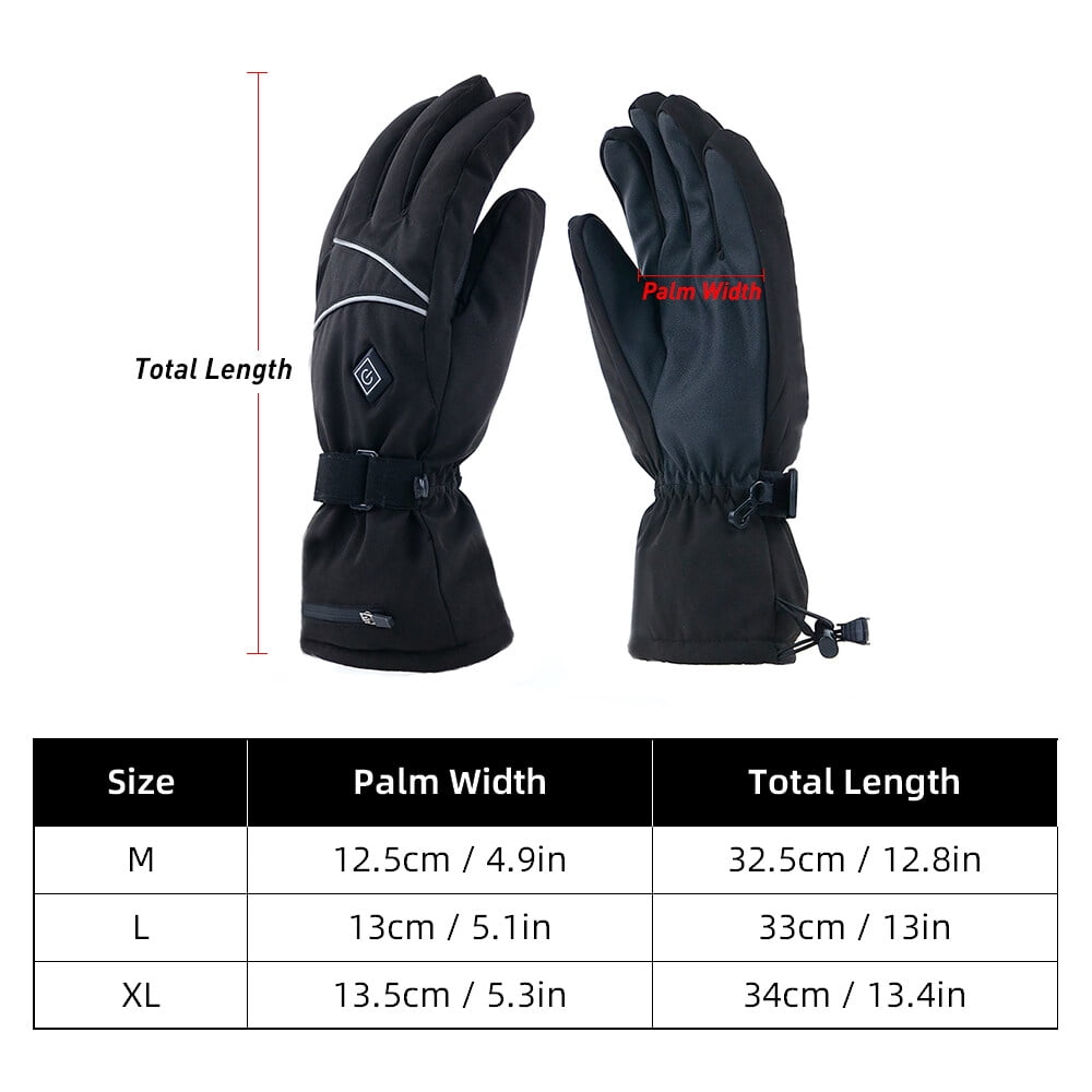 Gants Chauffants USB Homme/Femme - Imperméables, Écran Tactile, 3 Niveaux De Chaleur - Pour Velo, Moto, Ski