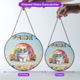 thumbnail image 5 of Persian Celebrates Rainbow Pride Month LGBT LGBTQ+ Stained Glass Suncatcher Cat Lover Kitten Owner Gifts Window Hanging Sign Decor - 01003, 5 of 5