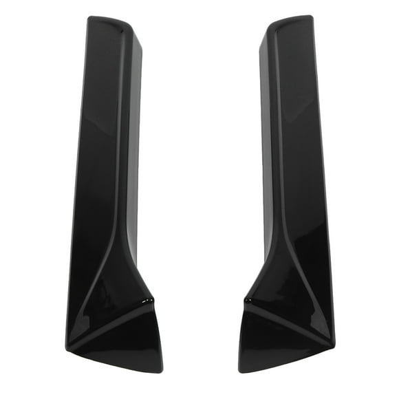 Cache d'Aile de Fenêtre Arrière, Revêtement Extérieur Transparent Aileron Latéral de Fenêtre Arrière Anti-âge 2 Pcs Pelable et Autocollant pour Modification de Voiture Noir Lustré