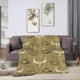 thumbnail image 1 of ZNDUO Flat Western Design Pattern Throw Blanket, Lightweight Cozy Soft Throw Blanket for Couch, 80"x60" Throw Blankets for Bed, 1 of 8