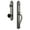 Antique Pewter, variant on Grandeur Arc Single Cylinder Handleset with S Grip and Coventry Knob