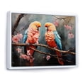 thumbnail image 2 of Designart "Ethereal Encounters With Parrots I" Parrot Floater Framed Canvas Art Print, 2 of 5