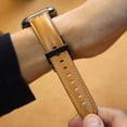 thumbnail image 5 of TECH CIRCLE for Apple Watch 42mm 44mm 45mm 49mm Leather Band Men Women, Vintage Genuine Wristband Replacement Strap for iWatch Ultra2 Ultra SE2 SE Series 9 8 7 6 5 4 3 2 1,Gray, 5 of 6