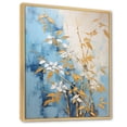 thumbnail image 2 of Designart "Zen Moment With Blue And Gold Bamboo II" Bamboo Floater Framed Wall Art Prints, 2 of 5