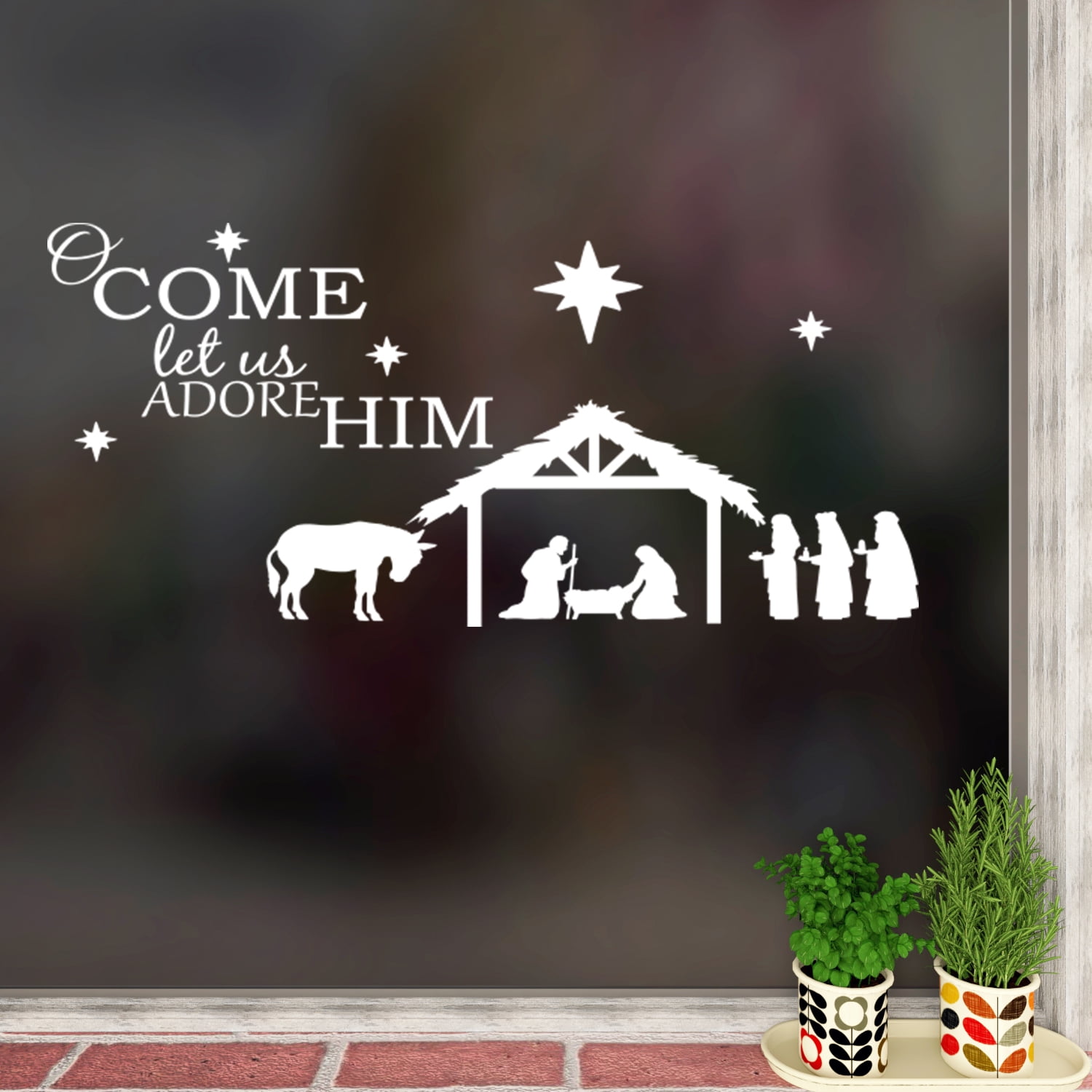 Nativity Decal Car Nativity Wall Decal Christmas Decal Christmas Nativity Car Decal Nativity Window Decal Christmas Wall Decoration