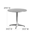 thumbnail image 6 of Emma + Oliver 31.5" Round Aluminum Indoor-Outdoor Table, 6 of 9