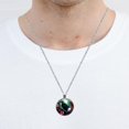 thumbnail image 5 of Crow Circular Glass Pendant Necklace - Women's Statement Necklaces, 5 of 5