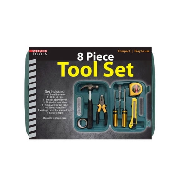 8 Piece Tool Set in Box (Available in a pack of 2)