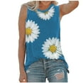 thumbnail image 2 of Aloohaidyvio Blouses for Women Sexy,Womens Summer Tops Print Sleeveless Tank T-Shirts, 2 of 6