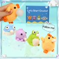 thumbnail image 3 of Beginner's Crochet Kit - 4 Adorable Push Pop Animals: Chubby Chick, Octopus, Frog, and Puffer Fish. Complete Knitting Set with Video Tutorials, Yarns, Hooks, and Accessories., 3 of 4