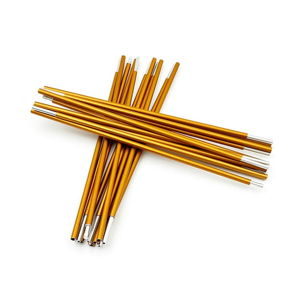 Tent Camping Tent Poles Upgraded 7.9mm Lightweight Aluminum Tent Poles Retractable Golden Replacement Poles Outdoor Support