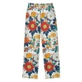 thumbnail image 2 of FORMRS Kids Pajama Pants with Pockets Size 6-8Y Boys Lounge Sleep Bottoms, Colorful Flowers Pattern, 2 of 8