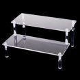 thumbnail image 1 of xinxixnxx Cosmetics Storage Rack Figure Display Shelf Step Acrylic Storage Rack Acrylic Shelf Organizer 2-Tier, 1 of 8