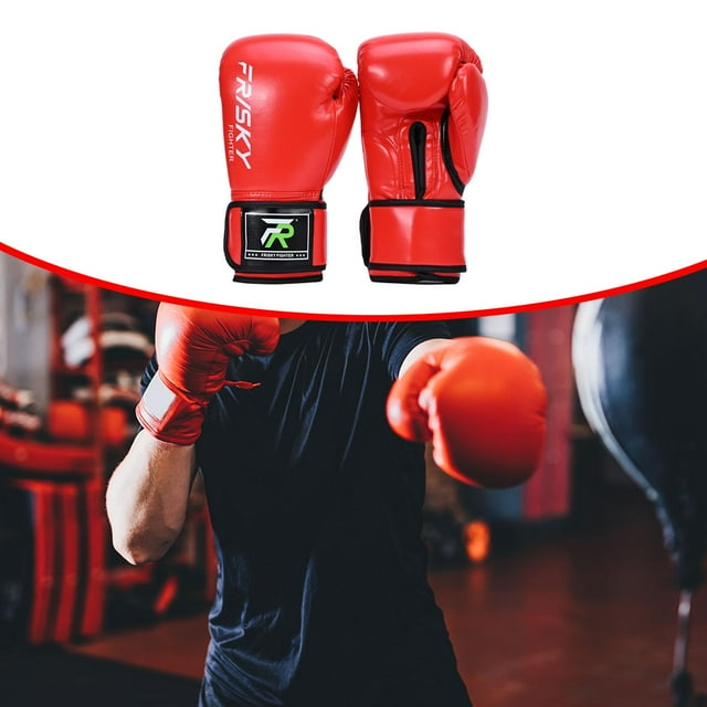 Guantes de boxeo para adultos Colamx rojo 10oz para saco de boxeo artes marciales Muay Thai y sparring