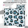 thumbnail image 5 of Light Blue and Black Of Leopard Print Toddler Nap Mats for Kids Preschool,Sleeping Mat Bag or Kids,Toddler Sleeping Bag,Toddler Nap Mat or Daycare, 5 of 6