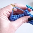 thumbnail image 3 of Yarn Ring with Adorable Cat Ears Adjustable Crochet Tool for Beginner Knitting Tension Control and Crafting, 3 of 6