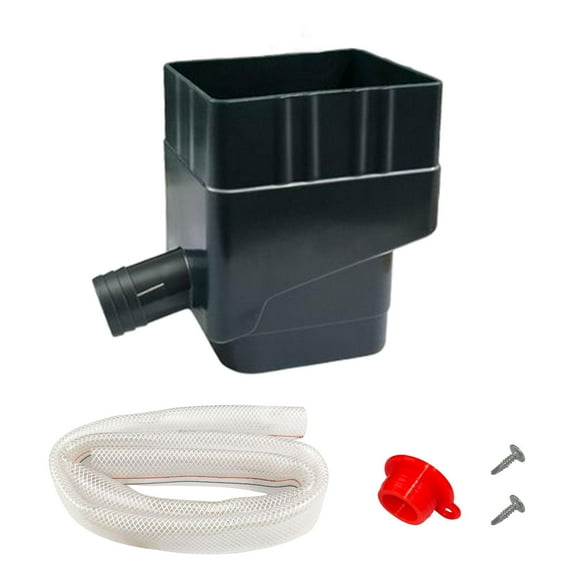 DOLITY Rain Water Collection System Raindrop Collection with Hose Downspouts Diverter Green