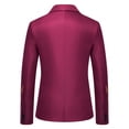 thumbnail image 3 of Styesk Vestes pour Hommes Style Décontracté Imprimé Bouton Blazer Col Rabattu Costume Manches Longues, 3 of 8