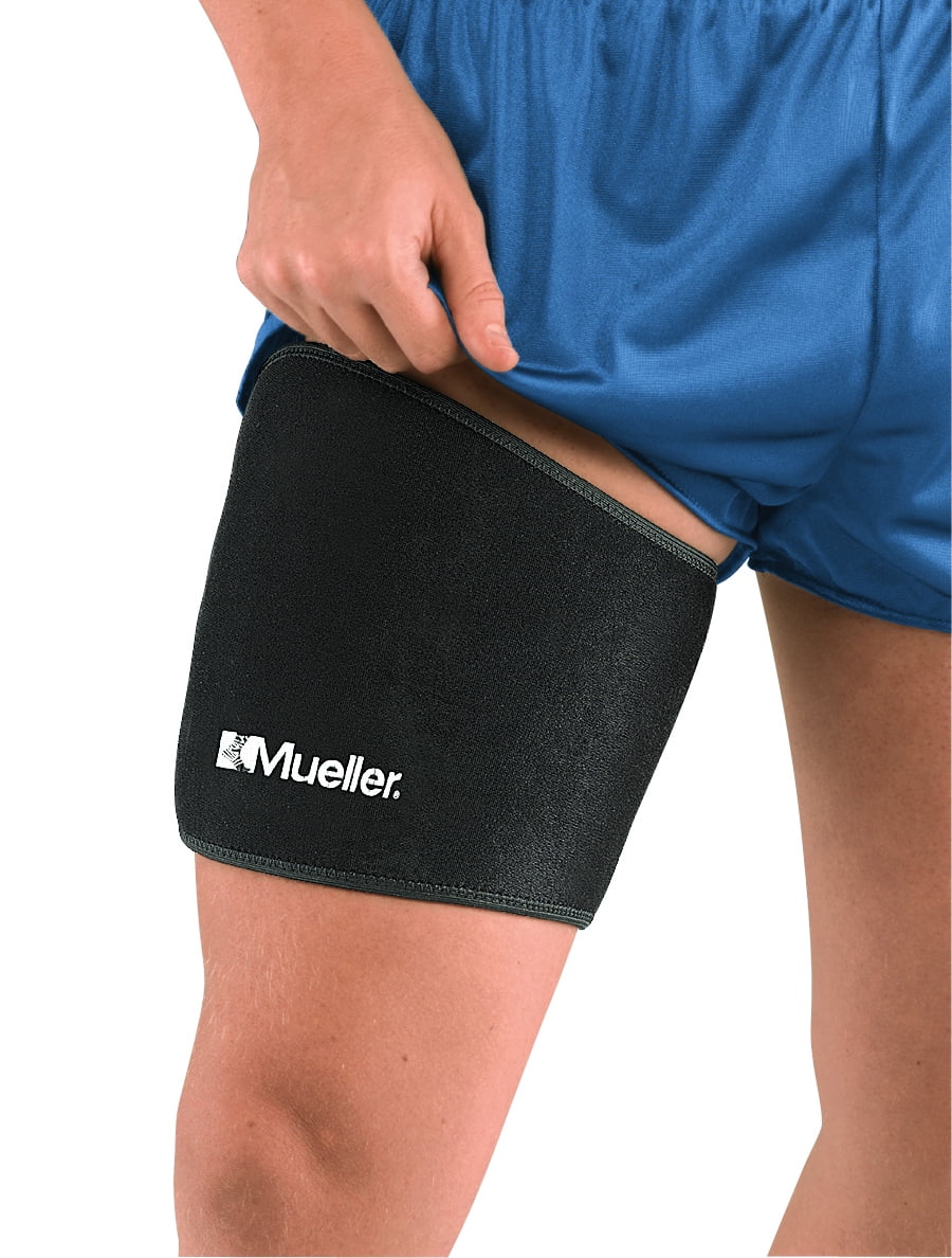 Mueller Adjustable Thigh Support, Black, One Size Fits Most