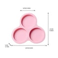 thumbnail image 3 of TIMIFIS Baking Mold DIY Baking Tool Circular 4 Inch Cake 3 Piece Cylindrical Hamburg Making Tool Kitchen Appliances, 3 of 8