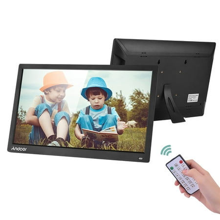 Image of Andoer Digital Photo Frame TN Time MP3 Music 1600*900 Resolution 17.3 Inch 16 9 Picture Frame Display Screen Support Calendar Clock Resolution 16 Remote Stand Movie IR Frame 17.3 IR Remote 1600 * 900