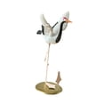 thumbnail image 3 of Crane Bird Statue Yard Art Ornament Iron Resin Compact Unique Design for Courtyard Home Landscape, 3 of 8