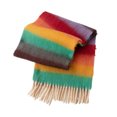 thumbnail image 1 of Qarigey Bufandas de arcoíris para mujer, conjunto de regalo de bufanda para mujer, colorida, a la moda, de invierno, en caja, bufanda para Accesorios de disfraces B, 1 of 6