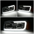 thumbnail image 4 of DNA Motoring For 99-07 GMC Sierra Yukon XL 4pcs Bumper Parking Headlight Lamps Smoked/Amber, 4 of 6