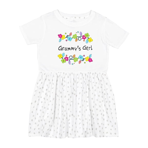 Inktastic Grammys Girl Bright Flowers Girls Toddler Dress