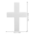 thumbnail image 4 of HONMEET 2pcs Religious Foam Cross: DIY Crafts Blank Foam Cross Models Ornaments for Church Holiday Celebrations DIY Projects Decorations, 4 of 8