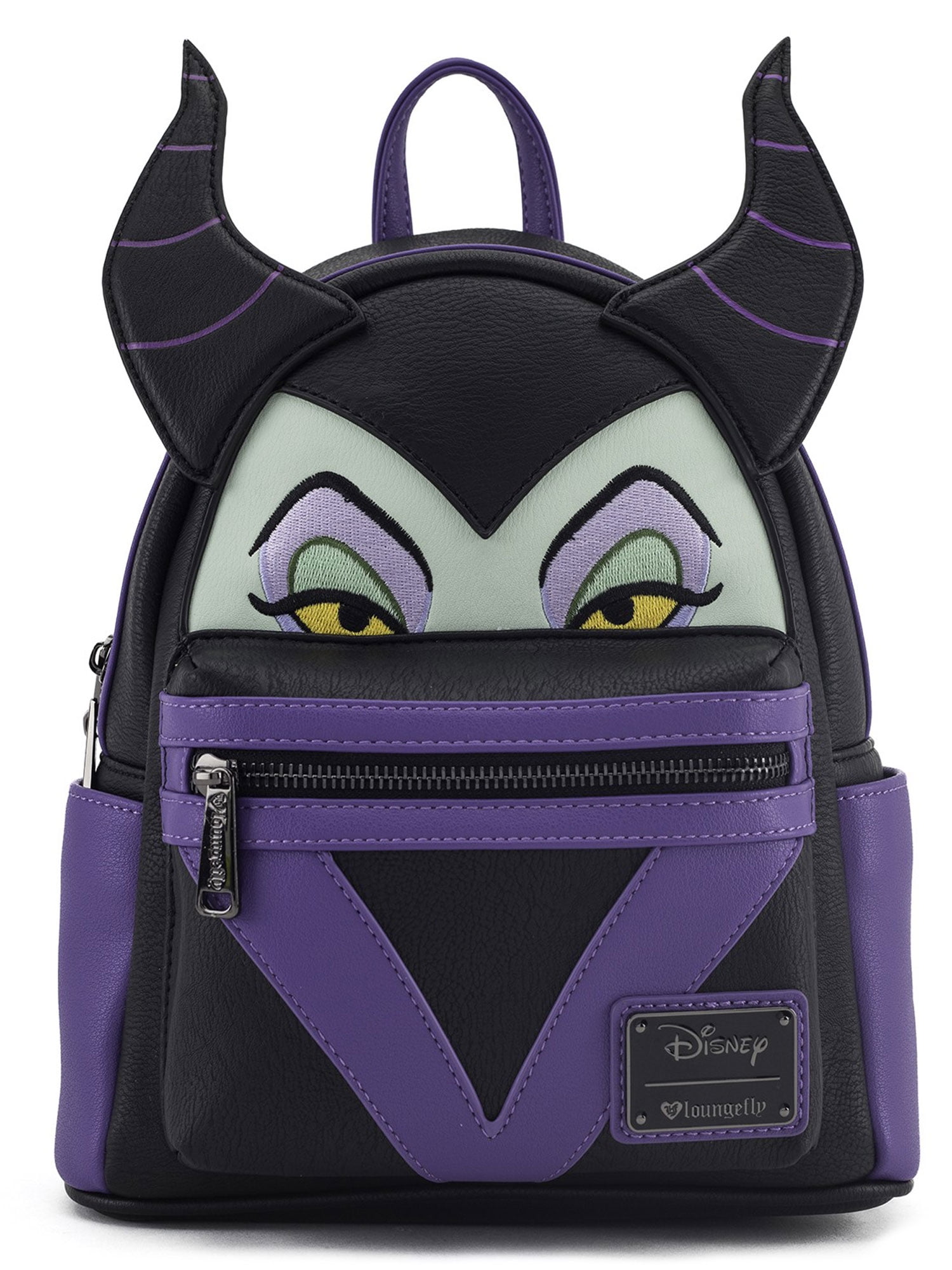 Loungefly Disney Villains Debossed All Over Print Womens Double Strap  Shoulder Bag Purse