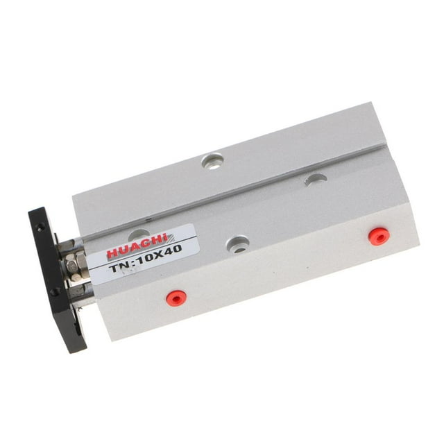 1 Pieza Cilindro de Doble Vástago Cilindro de Doble Pistón Cilindro Neumático de Doble Vástago Cilindro de Presión de Aire con Imanes - TN10 40 Soledad Cilindro de Varilla Gemela